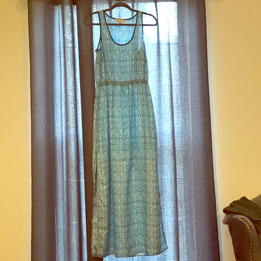 MICHAEL Michael Kors blue printed maxi dress